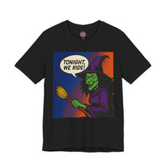 Halloween Witch Graphic Tee, Fun T-Shirt for Fall, Cozy Halloween Apparel, Unique Witch Shirt, Spooky Season Clothing