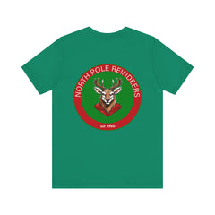 Christmas Reindeer Tee, Unisex Santa Shirt, Holiday Graphic T-Shirt, Festive Apparel, Reindeer T-shirt, Men's Christmas T-shirt, Women's Christmas T-shirt