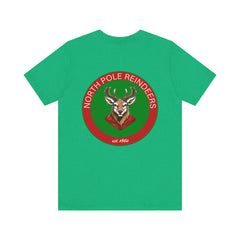 Christmas Reindeer Tee, Unisex Santa Shirt, Holiday Graphic T-Shirt, Festive Apparel, Reindeer T-shirt, Men's Christmas T-shirt, Women's Christmas T-shirt