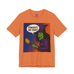 Halloween Witch Graphic Tee, Fun T-Shirt for Fall, Cozy Halloween Apparel, Unique Witch Shirt, Spooky Season Clothing