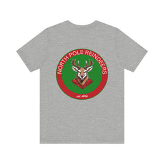 Christmas Reindeer Tee, Unisex Santa Shirt, Holiday Graphic T-Shirt, Festive Apparel, Reindeer T-shirt, Men's Christmas T-shirt, Women's Christmas T-shirt