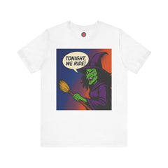 Halloween Witch Graphic Tee, Fun T-Shirt for Fall, Cozy Halloween Apparel, Unique Witch Shirt, Spooky Season Clothing