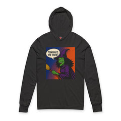 Witchy Hooded Long Sleeve Tee - Perfect for Halloween, Cozy Casual Wear, Witchy Vibes, Gift for Spooky Lovers, Unisex Apparel