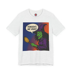 Halloween Witch Graphic Tee, Fun T-Shirt for Fall, Cozy Halloween Apparel, Unique Witch Shirt, Spooky Season Clothing