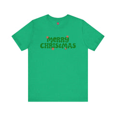Merry Christmas Unisex Tee, Holiday T-Shirt, Festive Jersey Shirt, Christmas thsirt, Seasonal Apparel, Winter Tee