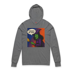 Witchy Hooded Long Sleeve Tee - Perfect for Halloween, Cozy Casual Wear, Witchy Vibes, Gift for Spooky Lovers, Unisex Apparel