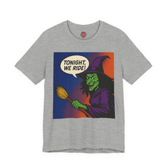 Halloween Witch Graphic Tee, Fun T-Shirt for Fall, Cozy Halloween Apparel, Unique Witch Shirt, Spooky Season Clothing