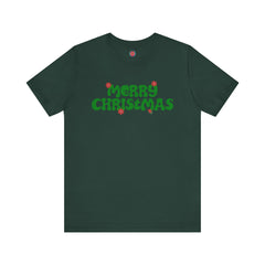 Merry Christmas Unisex Tee, Holiday T-Shirt, Festive Jersey Shirt, Christmas thsirt, Seasonal Apparel, Winter Tee