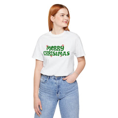 Merry Christmas Unisex Tee, Holiday T-Shirt, Festive Jersey Shirt, Christmas thsirt, Seasonal Apparel, Winter Tee