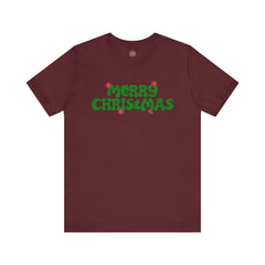 Merry Christmas Unisex Tee, Holiday T-Shirt, Festive Jersey Shirt, Christmas thsirt, Seasonal Apparel, Winter Tee