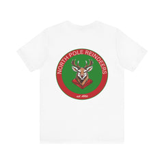 Christmas Reindeer Tee, Unisex Santa Shirt, Holiday Graphic T-Shirt, Festive Apparel, Reindeer T-shirt, Men's Christmas T-shirt, Women's Christmas T-shirt