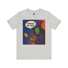 Halloween Witch Graphic Tee, Fun T-Shirt for Fall, Cozy Halloween Apparel, Unique Witch Shirt, Spooky Season Clothing