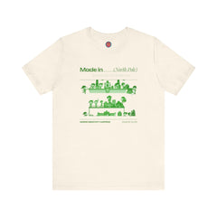 Made in (North Pole) Unisex Short Sleeve Tee , Christmas Apparel, Holiday Celebrations