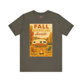 Fall Adventure Awaits T-Shirt | Cozy Autumn Tee for Campers | Vintage Camping Shirt | Unisex Graphic Tee | Outdoor Enthusiast Gift