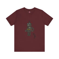 Briana Jackson Collection-Vintage Robot Graphic Tee, Unisex Casual Wear, Gift for Robot Lovers, Cool Birthday Present, Fun Everyday Outfit, Retro Style T-Shirt
