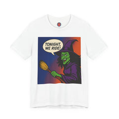 Halloween Witch Graphic Tee, Fun T-Shirt for Fall, Cozy Halloween Apparel, Unique Witch Shirt, Spooky Season Clothing