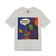 Halloween Witch Graphic Tee, Fun T-Shirt for Fall, Cozy Halloween Apparel, Unique Witch Shirt, Spooky Season Clothing