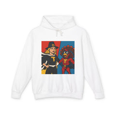 Thanksgiving Heroes Hooded Sweatshirt, Unisex Lightweight Hoodie, Fall Fashion, Family Gatherings, Unique Holiday Gift