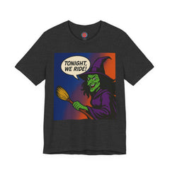 Halloween Witch Graphic Tee, Fun T-Shirt for Fall, Cozy Halloween Apparel, Unique Witch Shirt, Spooky Season Clothing