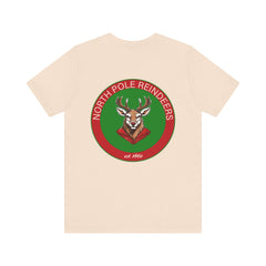 Christmas Reindeer Tee, Unisex Santa Shirt, Holiday Graphic T-Shirt, Festive Apparel, Reindeer T-shirt, Men's Christmas T-shirt, Women's Christmas T-shirt