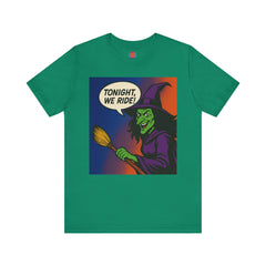 Halloween Witch Graphic Tee, Fun T-Shirt for Fall, Cozy Halloween Apparel, Unique Witch Shirt, Spooky Season Clothing