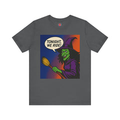 Halloween Witch Graphic Tee, Fun T-Shirt for Fall, Cozy Halloween Apparel, Unique Witch Shirt, Spooky Season Clothing