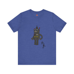 Briana Jackson Collection-Vintage Robot Graphic Tee, Unisex Casual Wear, Gift for Robot Lovers, Cool Birthday Present, Fun Everyday Outfit, Retro Style T-Shirt