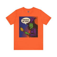 Halloween Witch Graphic Tee, Fun T-Shirt for Fall, Cozy Halloween Apparel, Unique Witch Shirt, Spooky Season Clothing