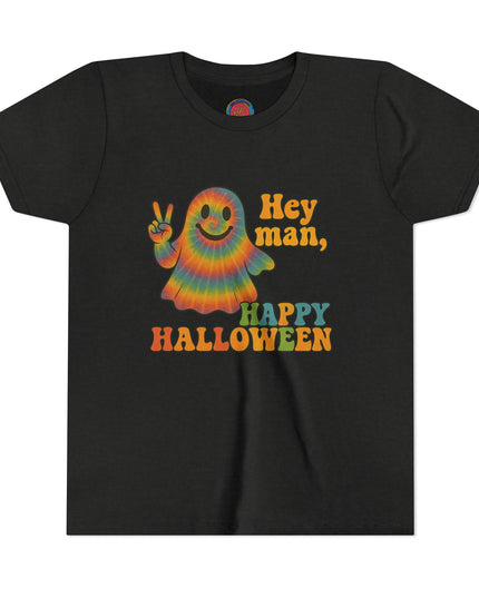 Groovy Halloween Youth Tee, Kids Halloween Shirt, Youth Short Sleeve, Cute Ghost T-Shirt, Childrens Party Outfit, Trendy Fall Apparel