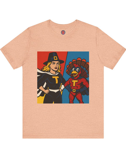 Thanksgiving Superhero Tee, Unisex T-Shirt, Cute Thanksgiving Shirt, Fall Apparel, Holiday Gift, Thanksgiving Outfit