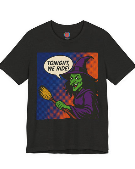 Halloween Witch Graphic Tee, Fun T-Shirt for Fall, Cozy Halloween Apparel, Unique Witch Shirt, Spooky Season Clothing