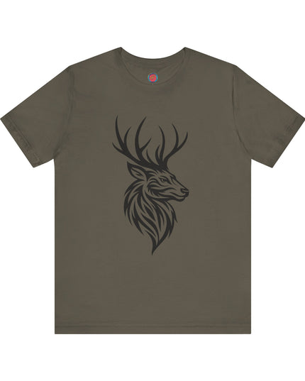 Majestic Stag Unisex Tee, Nature Lover Shirt, Animal Graphic Tee, Outdoor Apparel, Unique Gift for Wildlife Enthusiasts