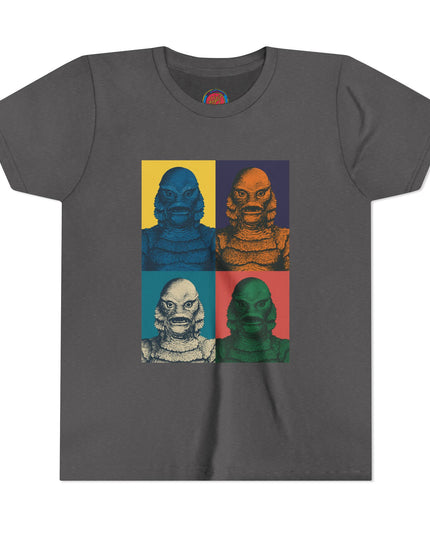 Vintage Creature Feature Youth Tee, Kids Graphic Shirt, Monster Movie Apparel, Cool Summer T-Shirt, Gifts for Young Fans