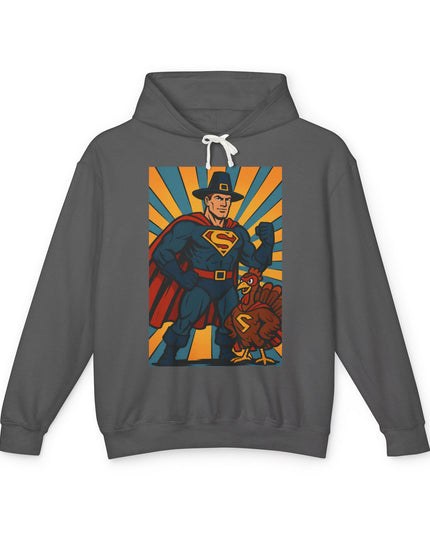 Superhero Hooded Sweatshirt - Unisex Lightweight, Fun Gift for Comic Fans, Cozy Casual Wear, Perfect for Birthdays and Celebrations