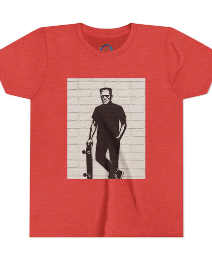 Youth Skate Tee - Halloween Frankenstein Graphic T-Shirt