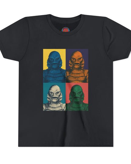 Vintage Creature Feature Youth Tee, Kids Graphic Shirt, Monster Movie Apparel, Cool Summer T-Shirt, Gifts for Young Fans