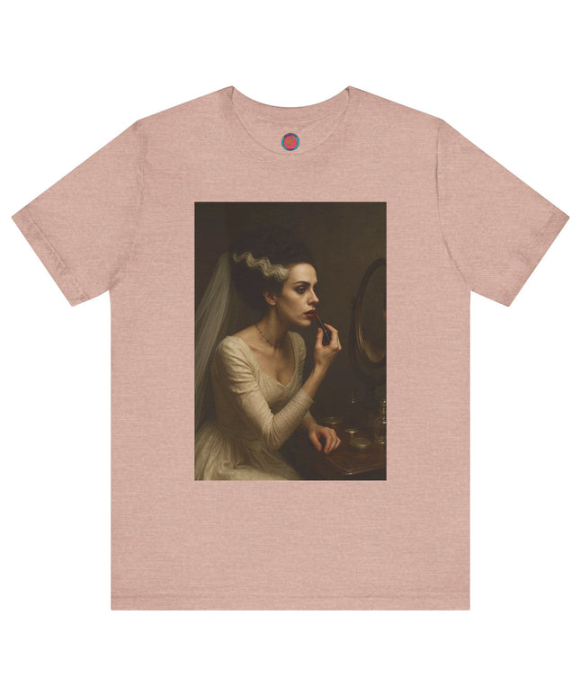 Artistic Portrait Tee, Vintage Art T-Shirt, Aesthetic Short Sleeve Top, Unique Graphic Tee, Gallery-Inspired Fashion