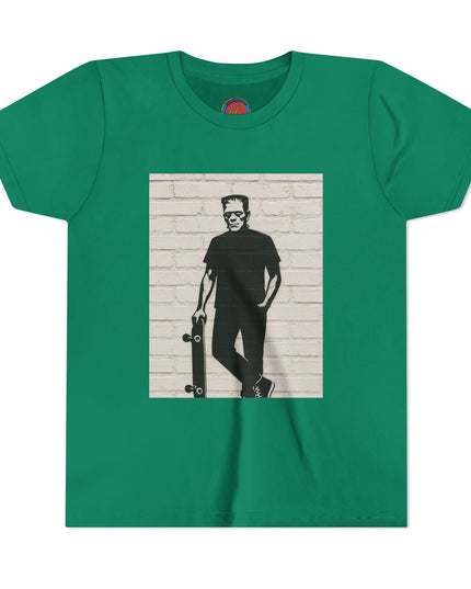 Youth Skate Tee - Halloween Frankenstein Graphic T-Shirt