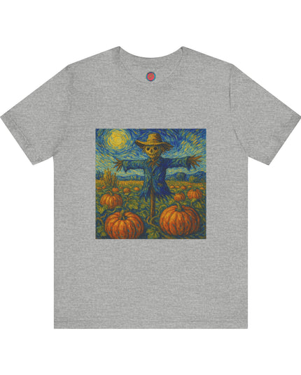 Fall Harvest Scarecrow Tee | Unisex Short Sleeve Shirt, Autumn Vibes, Halloween Costume, Farmhouse Decor, Gift Idea
