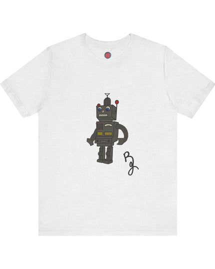 Briana Jackson Collection-Vintage Robot Graphic Tee, Unisex Casual Wear, Gift for Robot Lovers, Cool Birthday Present, Fun Everyday Outfit, Retro Style T-Shirt