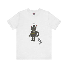 Briana Jackson Collection-Vintage Robot Graphic Tee, Unisex Casual Wear, Gift for Robot Lovers, Cool Birthday Present, Fun Everyday Outfit, Retro Style T-Shirt