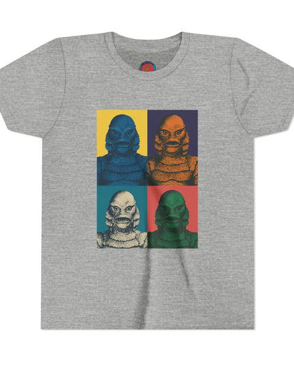 Vintage Creature Feature Youth Tee, Kids Graphic Shirt, Monster Movie Apparel, Cool Summer T-Shirt, Gifts for Young Fans