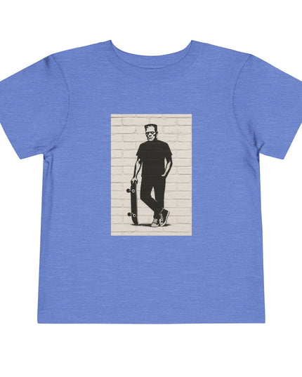 Stylish Toddler Short Sleeve Tee, Kids Skateboard Shirt, Toddler Summer Top, Boy's Graphic Tee, Trendy Child's Apparel