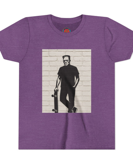 Youth Skate Tee - Halloween Frankenstein Graphic T-Shirt