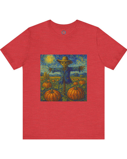 Fall Harvest Scarecrow Tee | Unisex Short Sleeve Shirt, Autumn Vibes, Halloween Costume, Farmhouse Decor, Gift Idea
