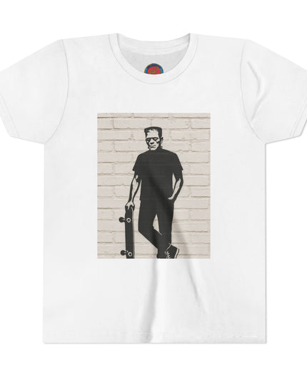 Youth Skate Tee - Halloween Frankenstein Graphic T-Shirt