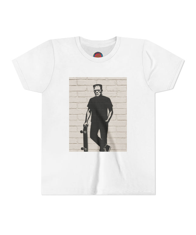 Youth Skate Tee - Halloween Frankenstein Graphic T-Shirt