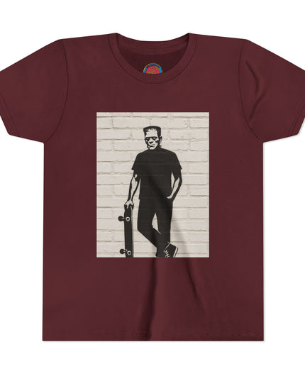 Youth Skate Tee - Halloween Frankenstein Graphic T-Shirt