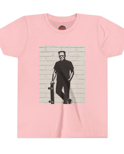 Youth Skate Tee - Halloween Frankenstein Graphic T-Shirt