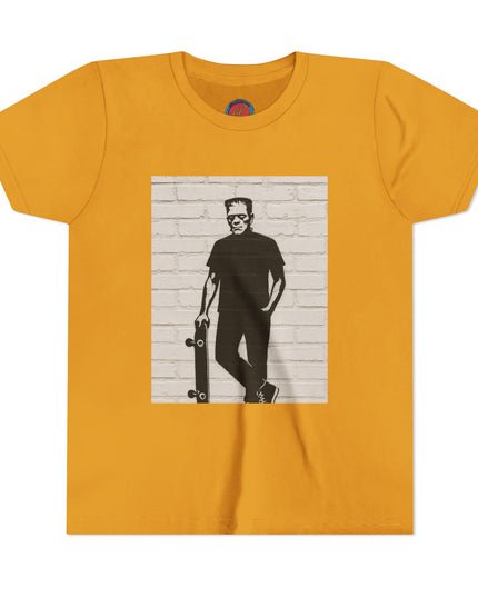 Youth Skate Tee - Halloween Frankenstein Graphic T-Shirt